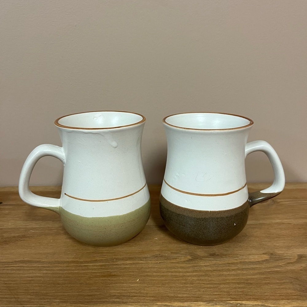 Vintage Festival Stoneware Mugs - set of 2